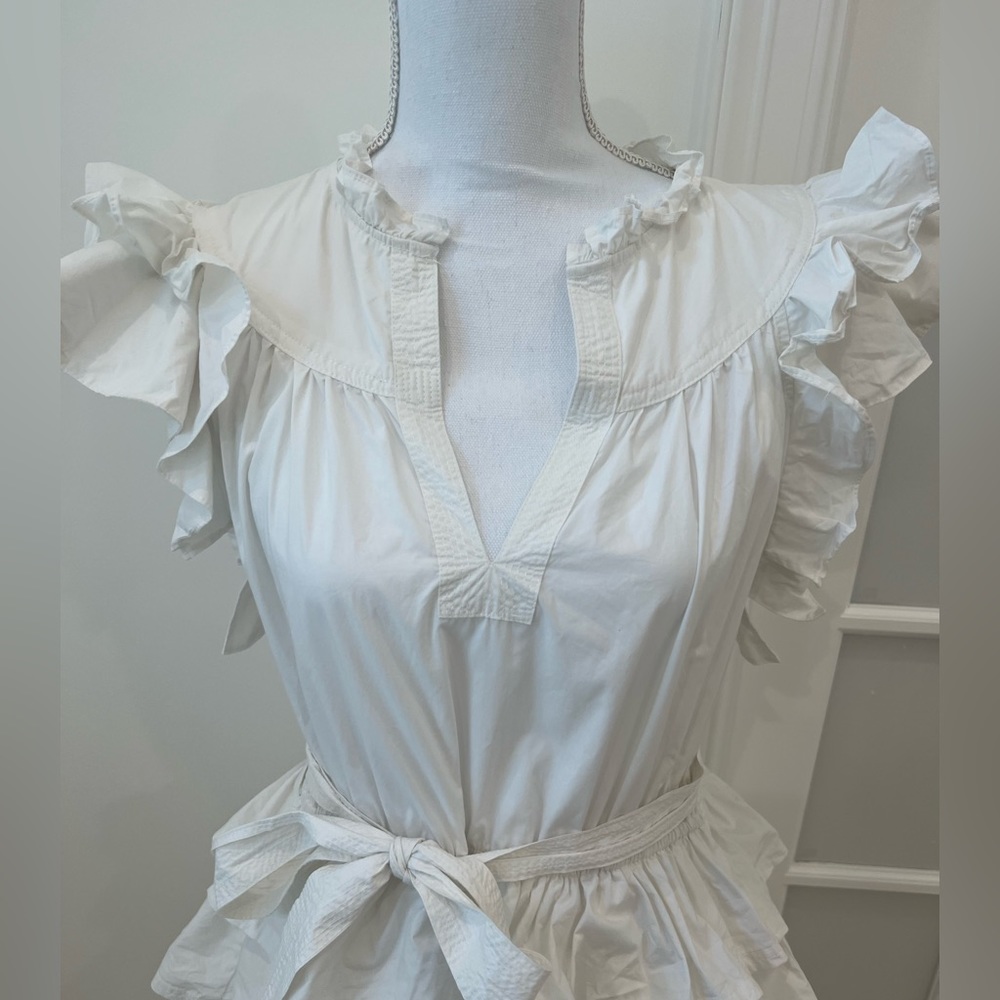 Ulla Johnson Lulua Ruffle Mini Dress, Size 16 - Picture 7 of 8